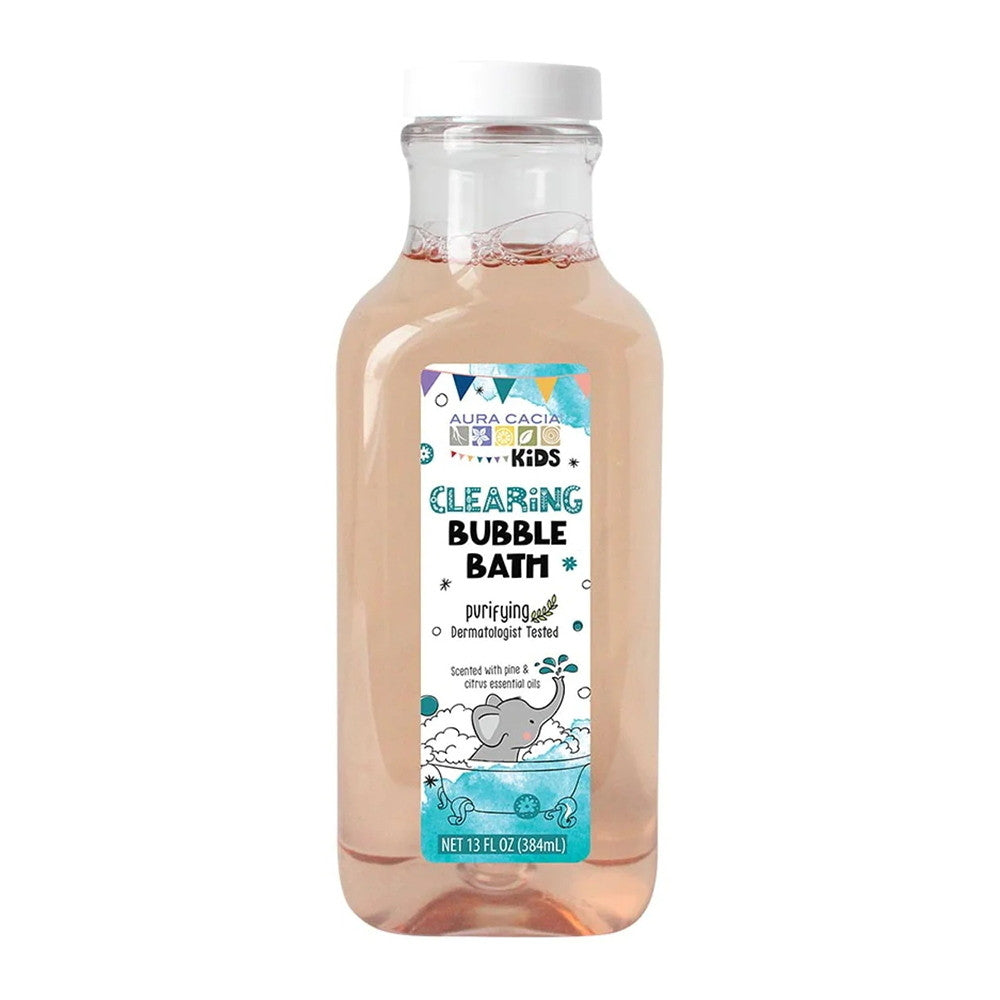 Aura Cacia Kids Clearing Bubble Bath, Pine and Citrus Essential oils, 13 Oz